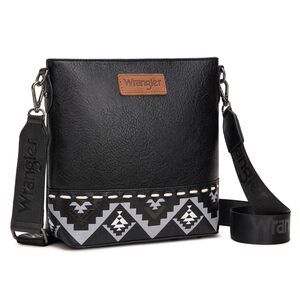8951 Wrangler Crossbody Bags Black Purses Cross Over Shoulder Bag Medium